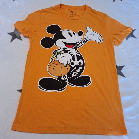Disney Other - DISNEY MICKEY MOUSE‎ SKELETON HALLOWEEN T-SHIRT MENS SIZE SMALL